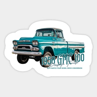 1958 GMC 100 Pickup Truck with NAPCO Four Wheel Drive Conversion Sticker